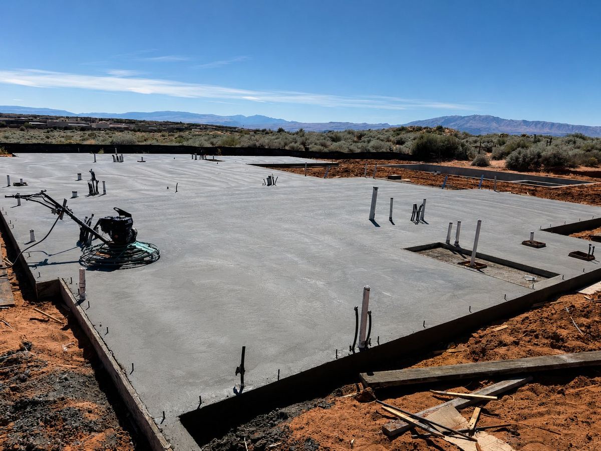 Stamped concrete finish by Sanchez Concrete in St. George, Utah